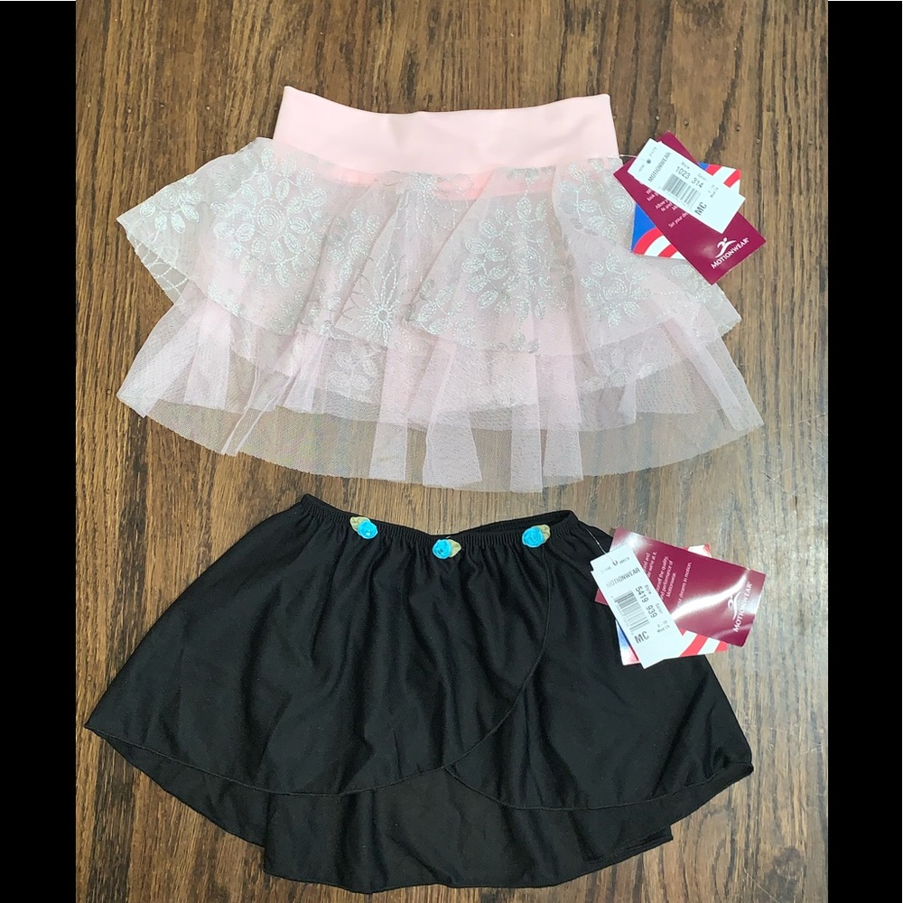 Motionwear Dance Skirts Bundle Embroidered/Rosette size 8/10